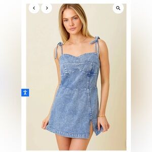 Jean romper dress